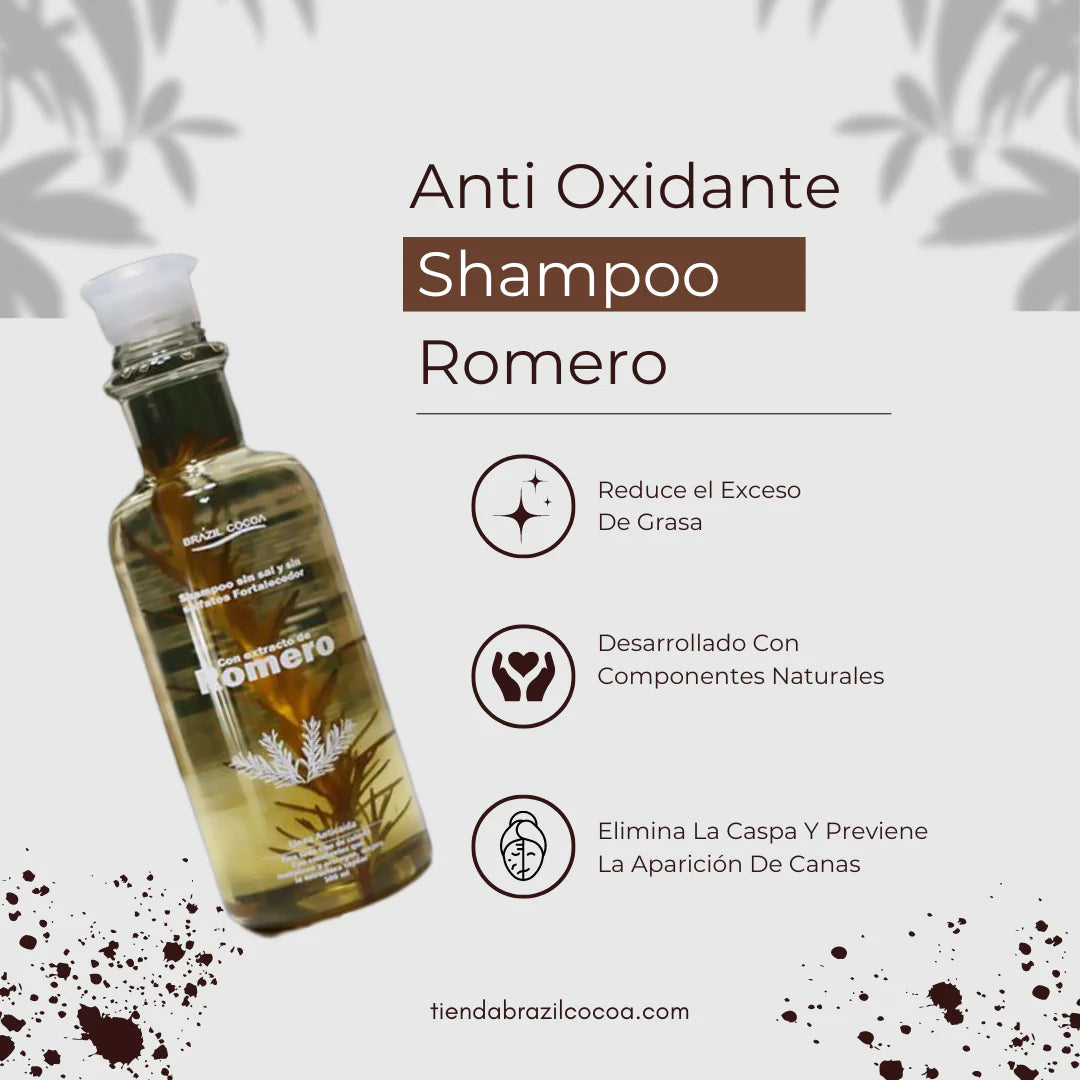 KIT ROMERO SHAMPOO + TRATAMIENTO+ BOOSTER (crecimiento acelerado)