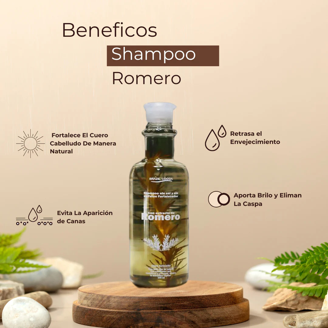 KIT ROMERO SHAMPOO + TRATAMIENTO+ BOOSTER (crecimiento acelerado)