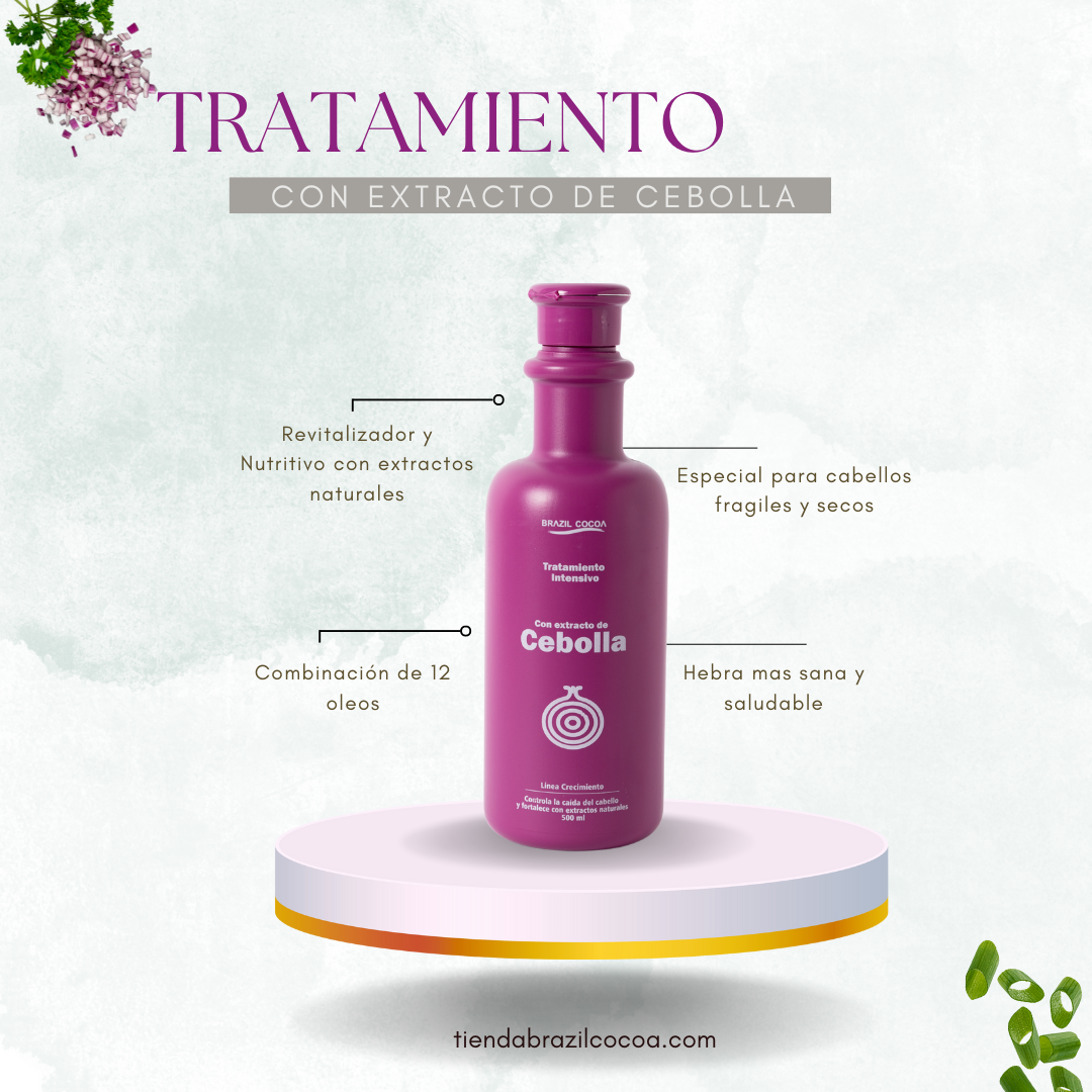 TRATAMIENTO HIDRATACION Y CRECIMIENTO CAPILAR CEBOLLA X500ML