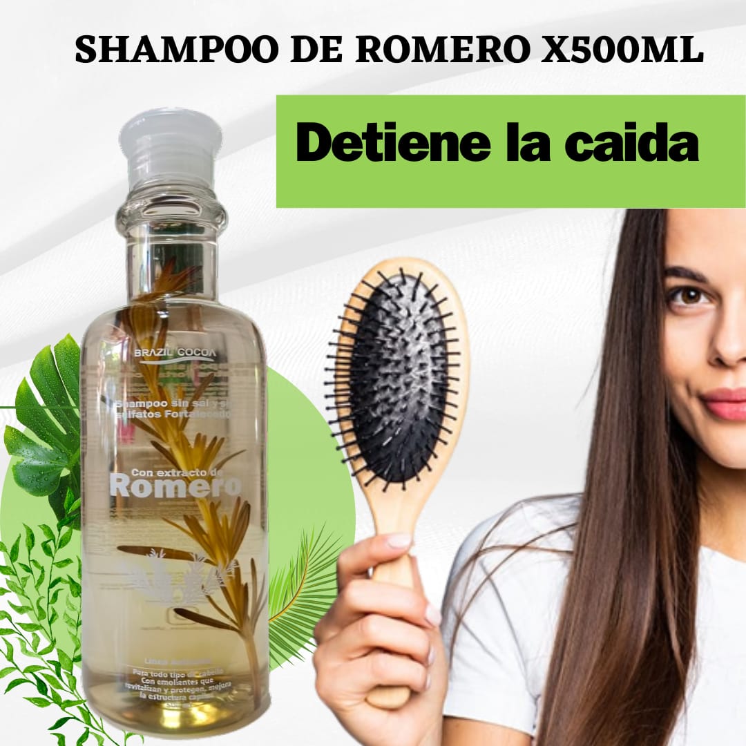 Shampoo de Romero X 500ml + Tratamiento Romero X 90ml (Precio Especial)