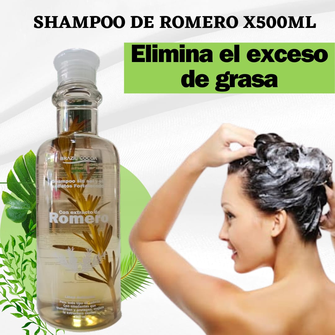Shampoo de Romero X 500ml + Tratamiento Romero X 90ml (Precio Especial)