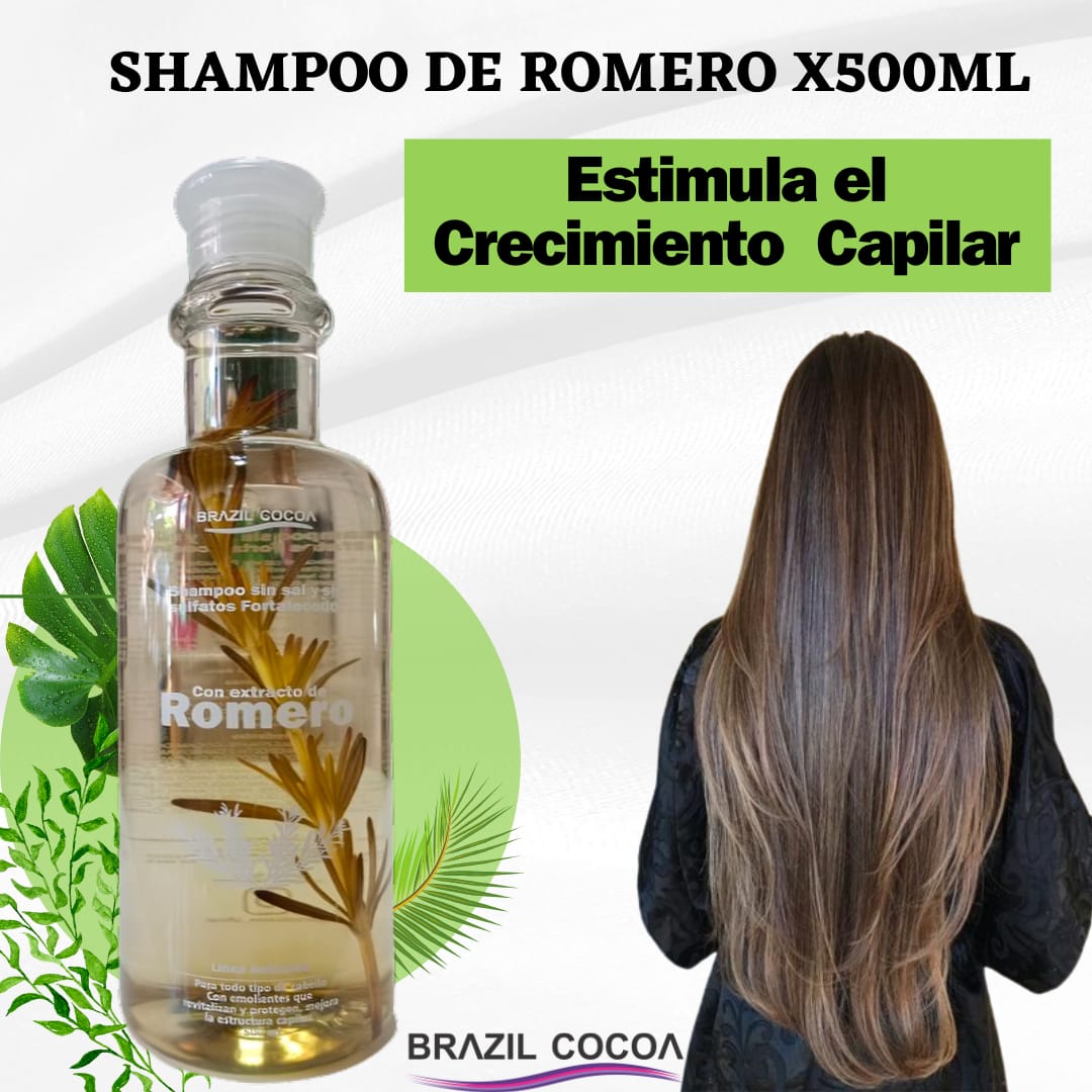 Shampoo de Romero X 500ml + Tratamiento Romero X 90ml (Precio Especial)