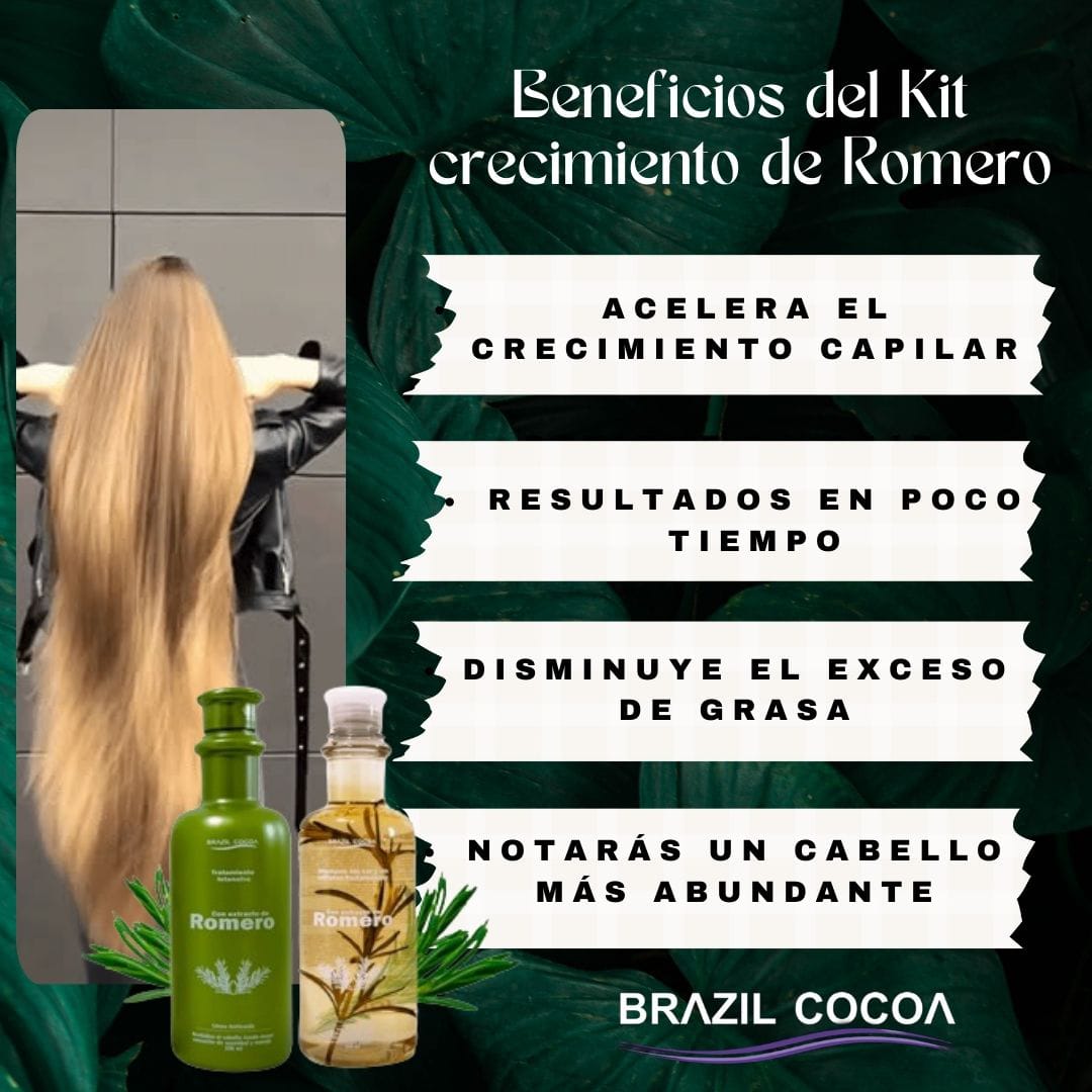KIT ROMERO SHAMPOO + TRATAMIENTO+ BOOSTER (crecimiento acelerado)
