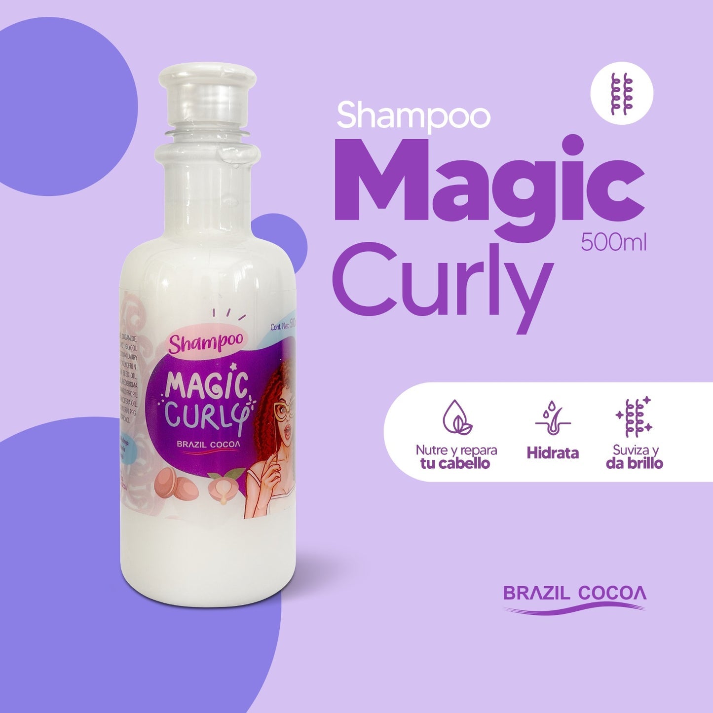 SHAMPOO MAGIC CURLY RIZOS X500ML