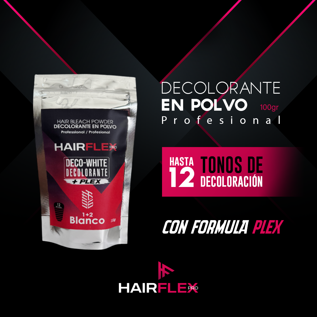 DECO- WHITE DECOLORANTE HAIRFLEX (12 Tonos)