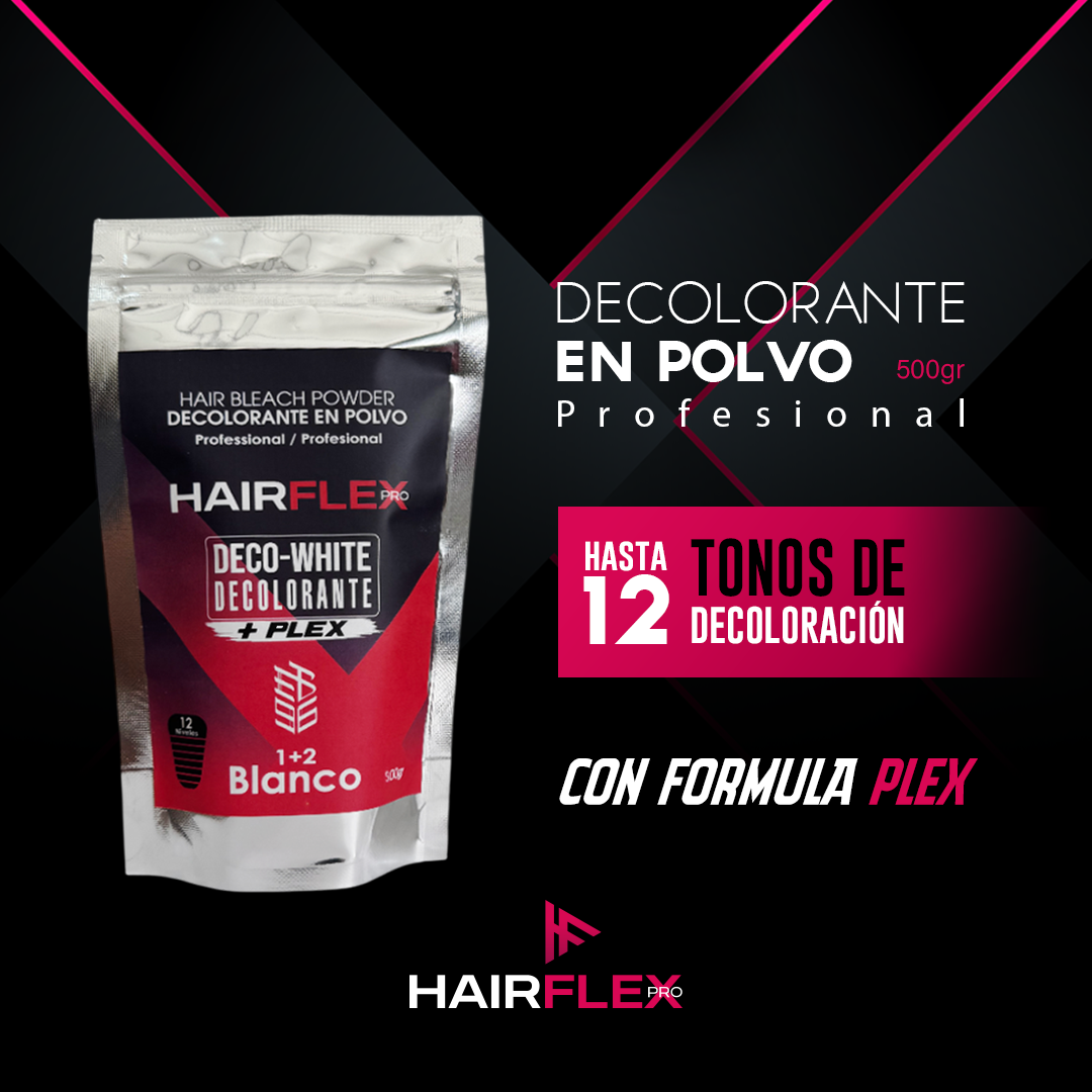 DECO- WHITE DECOLORANTE HAIRFLEX (12 Tonos)