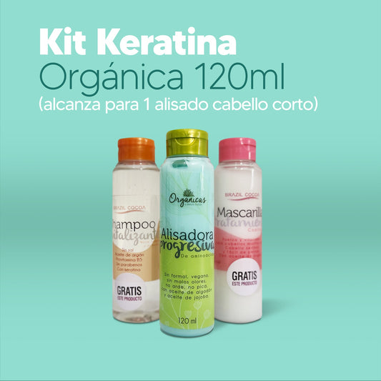 KERATINA ORGANICA X120 ML (alcanza para un alisado)