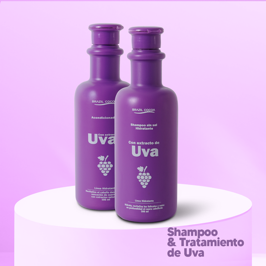 Kit Hidratante Uva X 500ml  (Shampoo Uva + Tratamiento Uva)