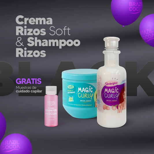 KIT CURLY SHAMPOO + CREMA RIZOS x500ml
