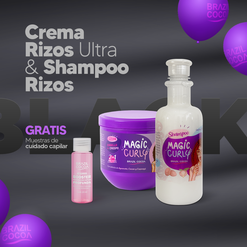 KIT CURLY SHAMPOO + CREMA RIZOS x500ml