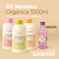kIT KERATINA ORGANICA X1000ML (alcanza de 10 a 12 alisados)