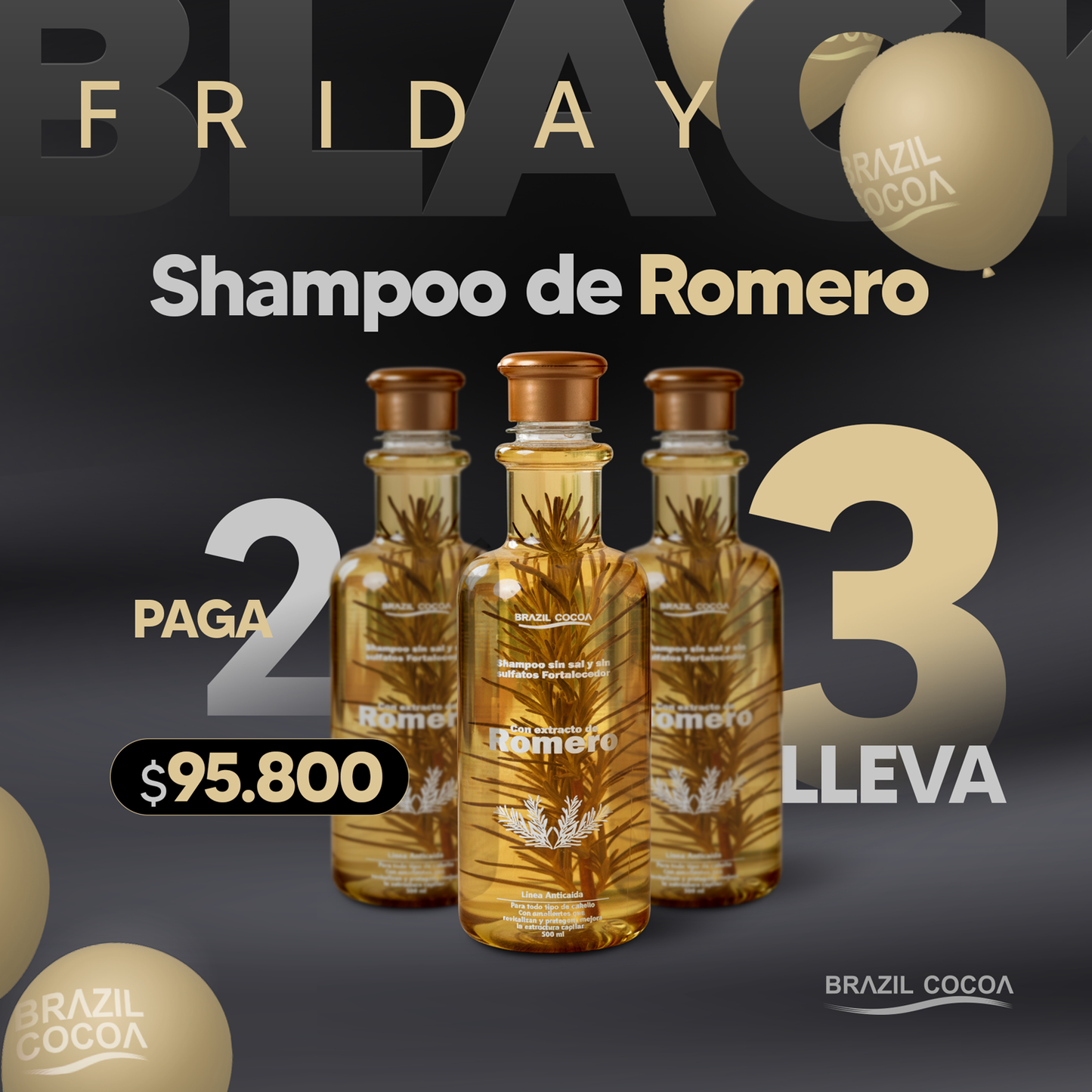 🔥BLACK FRIDAY PAGA 2 ROMEROS 500ML LLEVA 3