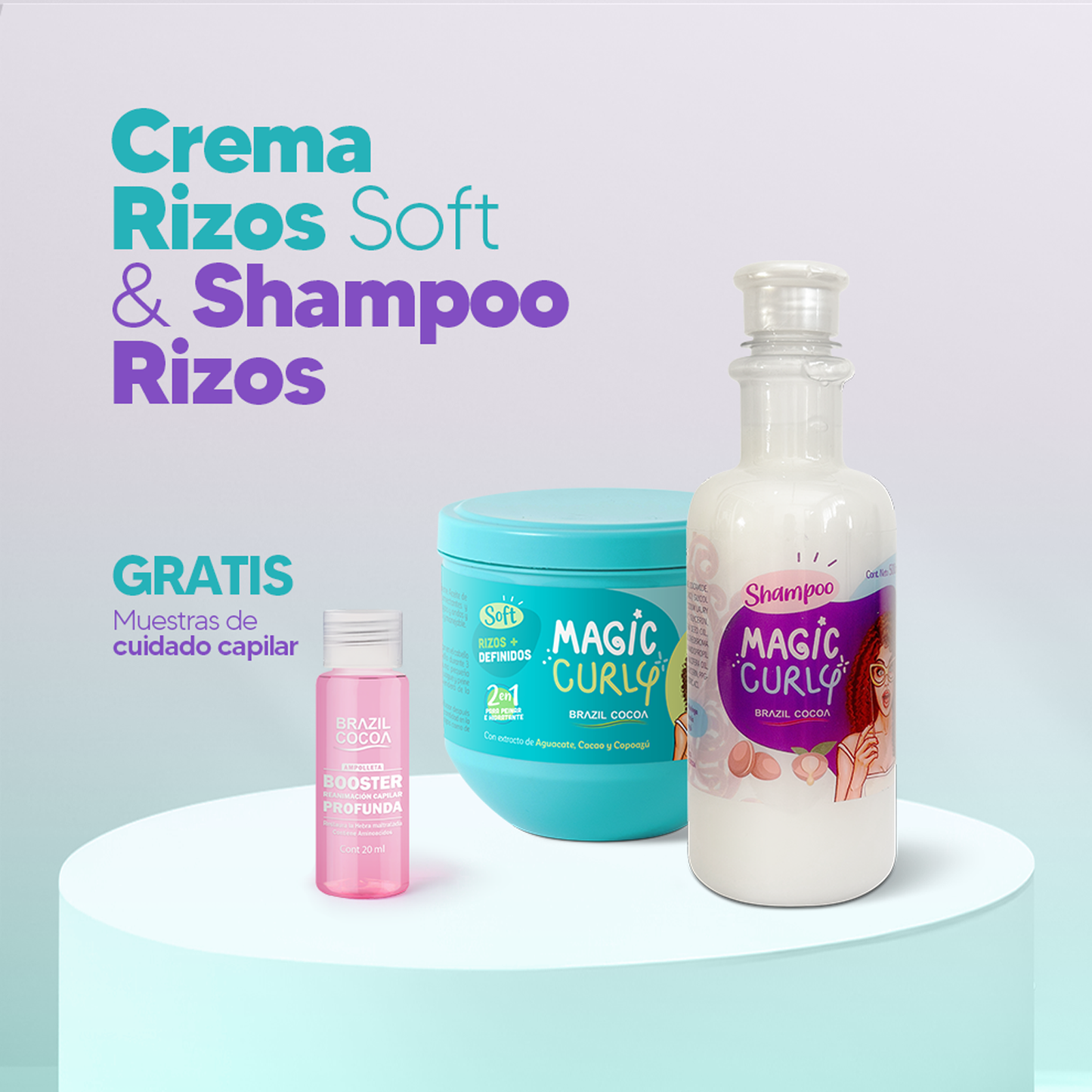 Kit Curly  Shampoo + Crema Rizos x 500ml