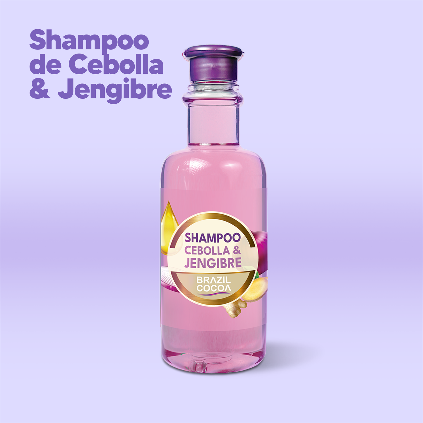 Shampoo de Cebolla y Jengibre X 500ml (Estimula el Crecimiento Capilar)